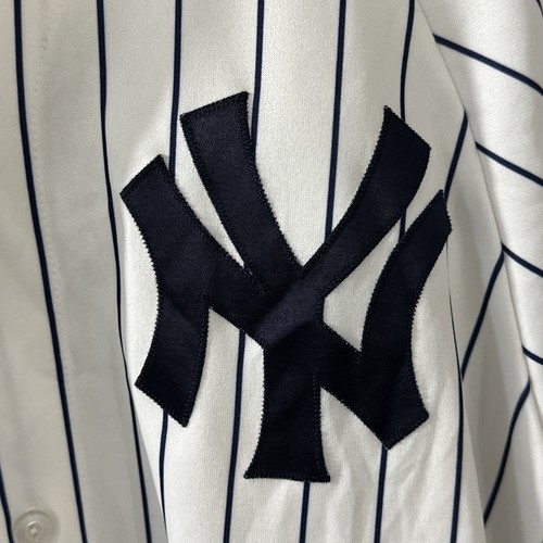 VINTAGE New York Yankees Jersey Men Medium Arod Alex Rodriguez Pinstripes - Sz L - Picture 5 of 8