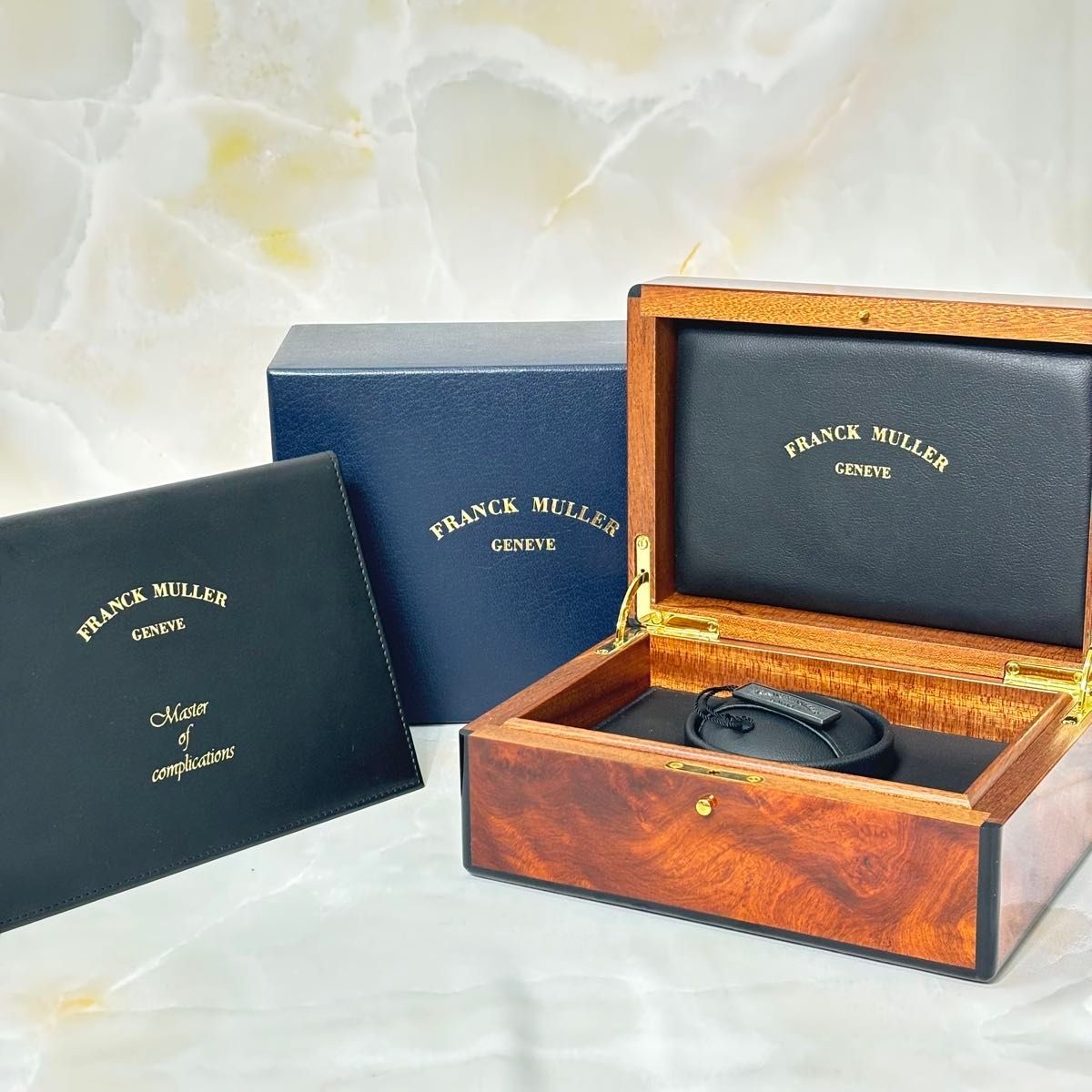Frank Muller Watch Empty Box Set with Certificates From Japan View 2