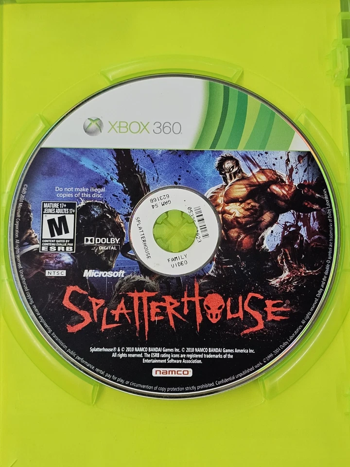 Splatterhouse(微软 Xbox 360,2010)游戏光盘带盒测试 — 第 4/4 张图片