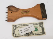 Vintage C.S. Osborne & Co. Wooden Leather Webbing Tool, Pull Rug, Punch