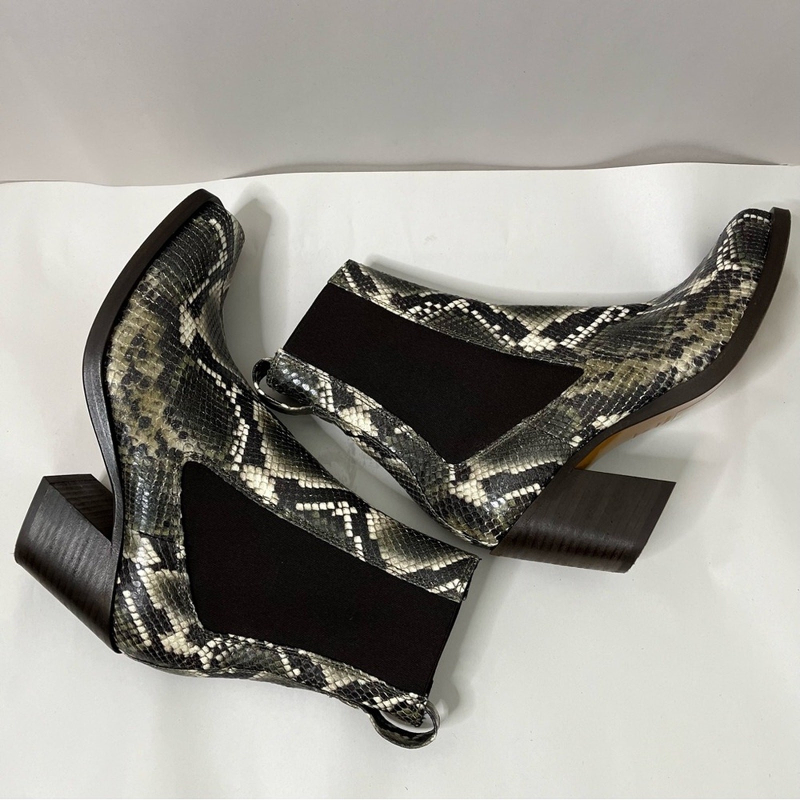 Rag & Bone Axis Boots Python Snakeskin Ankle Boot… - image 5