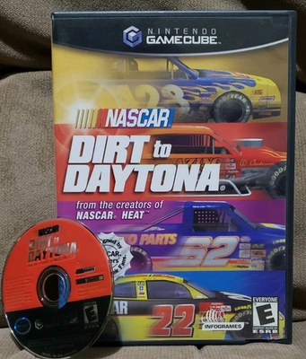 #ad #ad NASCAR Dirt to Daytona Nintendo GameCube 2002 Authentic Case Artwork amp; Game $19.97