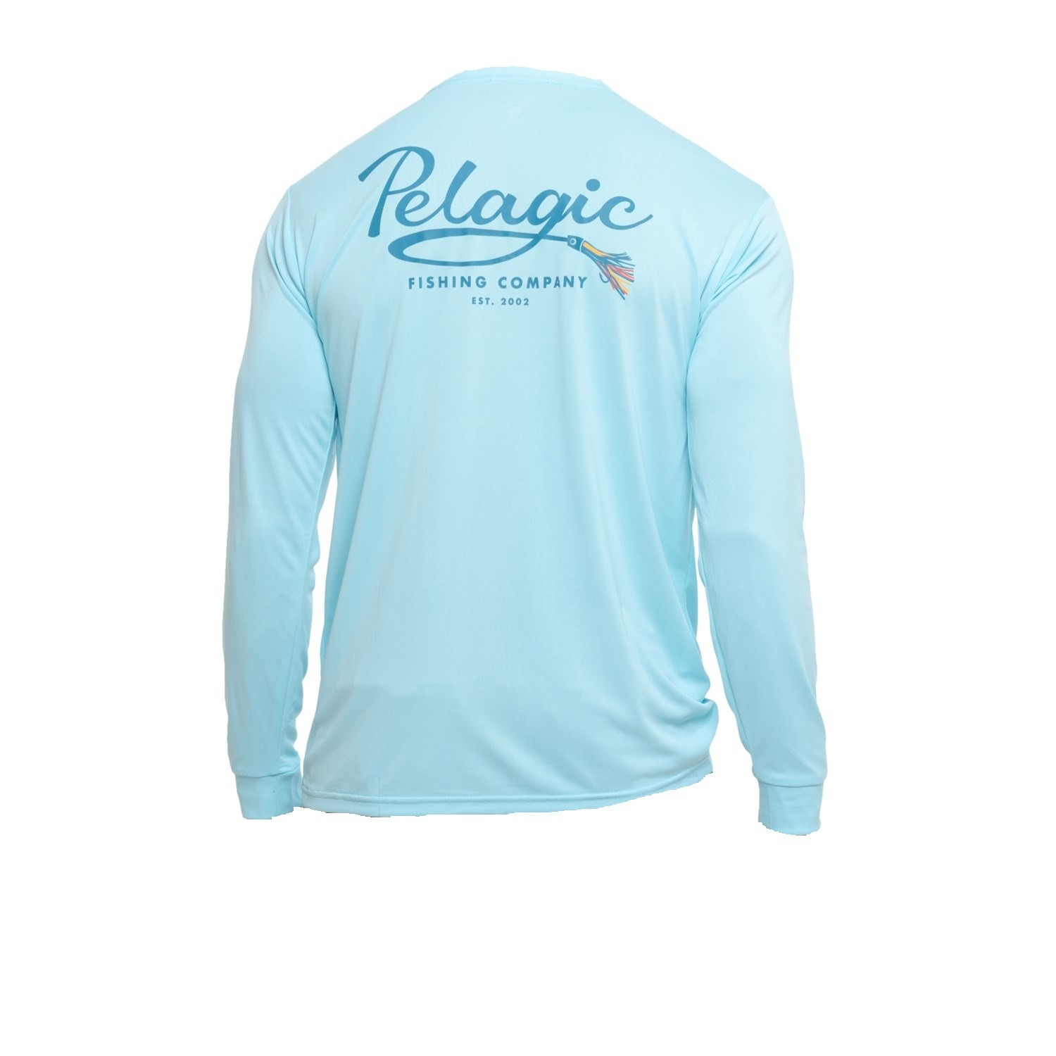 Pelagic AquaTek Teaser Fishing Shirt UPF 50 - L Thru 2XL Tahiti Blue Color NEW 6890₽