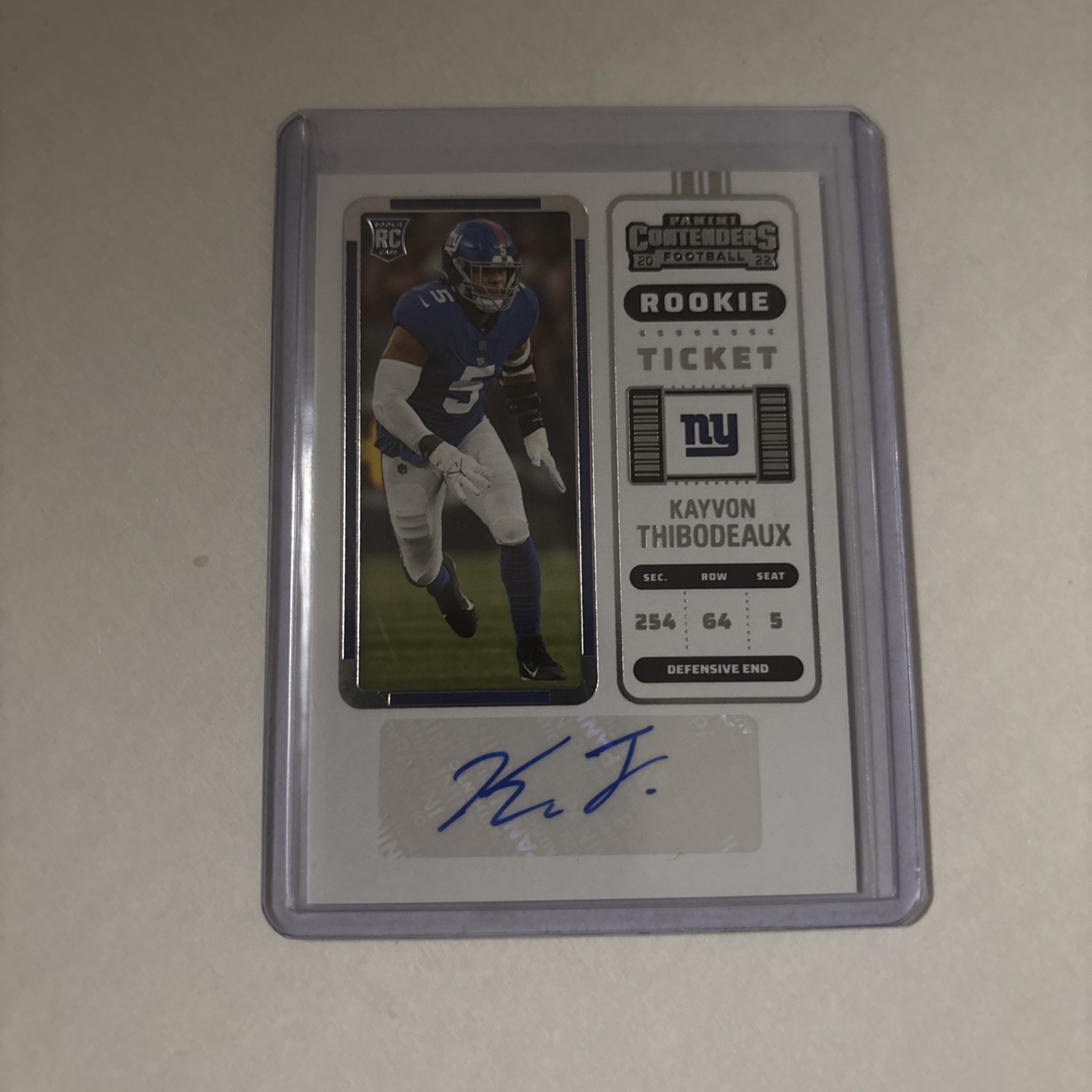 Kayvon Thibodeaux Panini Contenders #145 Rookie Autograph Ticket