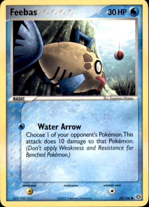 Feebas Common EX Emerald 50/106 NM Kagemaru Himeno 2005