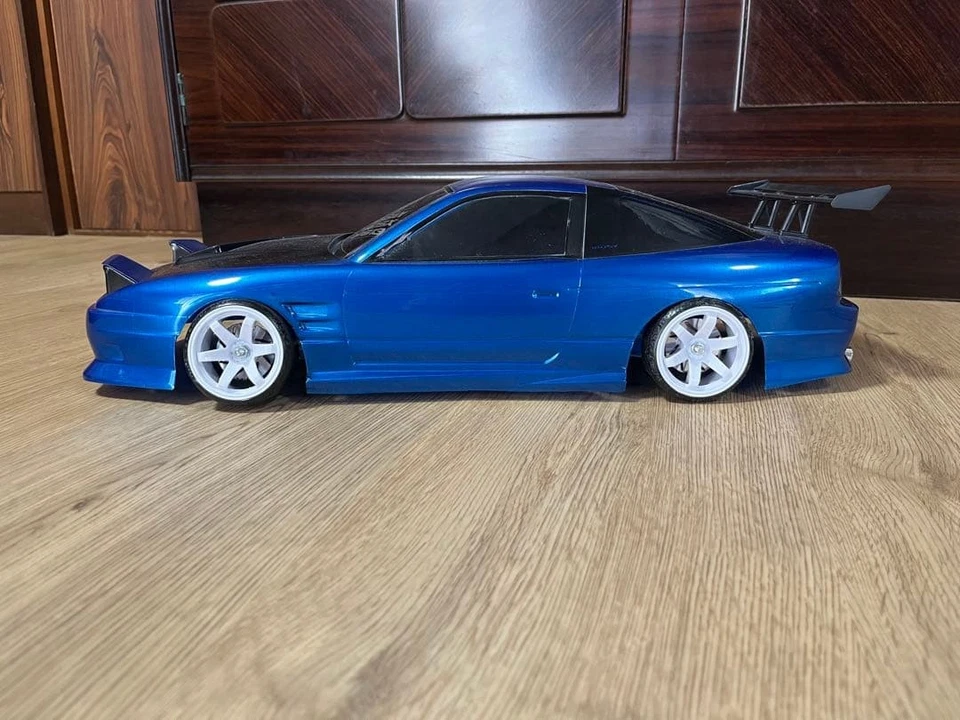 Gebrauchtes 180SX RC Radio Control Drift Car mit Yokomo Karosserie Street Version (Hobby) - Bild 2 von 4