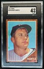 1962 Topps Mickey Mantle #200 Yankees SGC 4