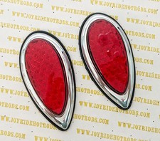 Hot Rod 1938-39 Ford Tear Drop L.e.d. Tail Lights With Body Gaskets- 12v Hot Rod 1938-39 Ford Tear Drop L.e.d. Tail Lights With Body Gaskets- 12v