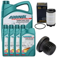 MotoröL Filter Set Addinol 5W-40 9 Liter + Schraube FüR Audi A6 A5 VW Touareg