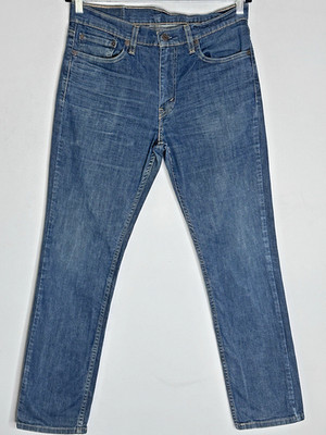 Levi s 511 Slim Fit Jeans W31 L29 Blau Denim Straight Tapered Herren Freizeit