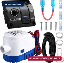 Boat Bilge Pump Automatic Bilge Pump 12v 24v 3 Way Switch Panel with Built-in Ci