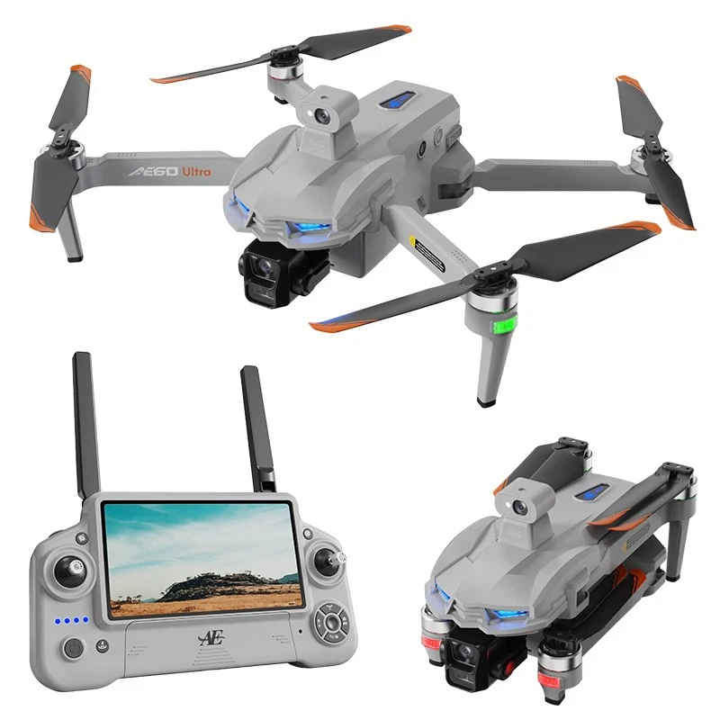 Airdrop GPS Drone 7.2" Screen 7KM Three-Axis Gimbal HD Camera Professional UAV - Image 2 of 4