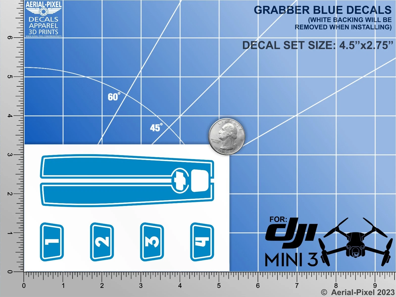 Blue Decal