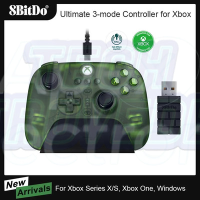 8BitDo Ultimate 3-mode Controller Hall Joysticks for Xbox PC Windows Android