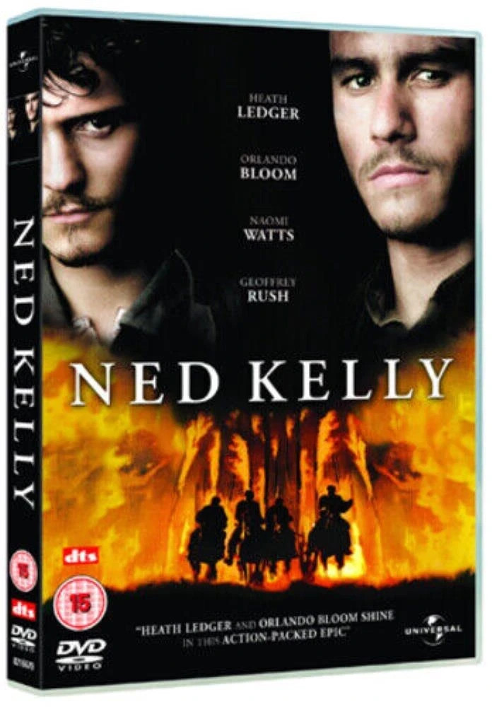 NED KELLY HEATH LEDGER ORLANDO BLOOM NAOMI WATTS GEOFFREY RUSH UK DVD NEW SEALED