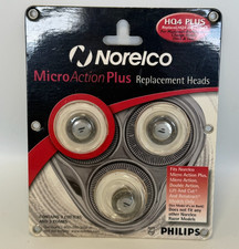 Norelco Micro Action Plus HQ4 Replacement Heads 3 New in Sealed Package