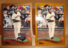 2002 Topps MLB Cards #100 & #500 Barry Bonds, One Gold & One Silver