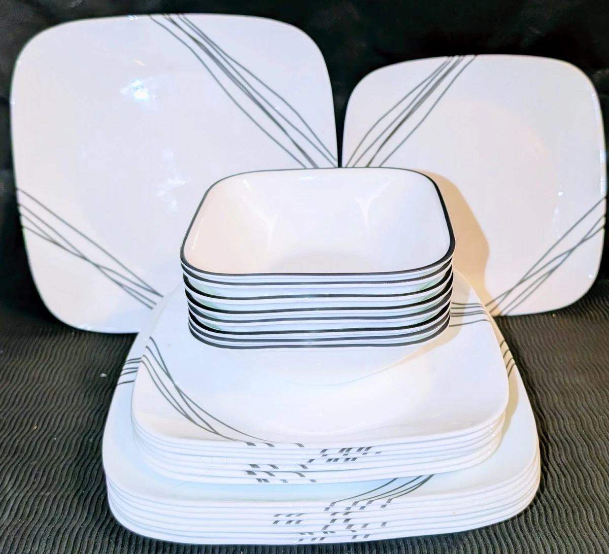Conjunto De Pratos Corelle Vitrelle, 6 Peças, Aperitivo De Salada Winter Frost