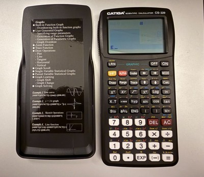 Catiga CS-229 Scientific Graphic Calculator   Excellent Condition