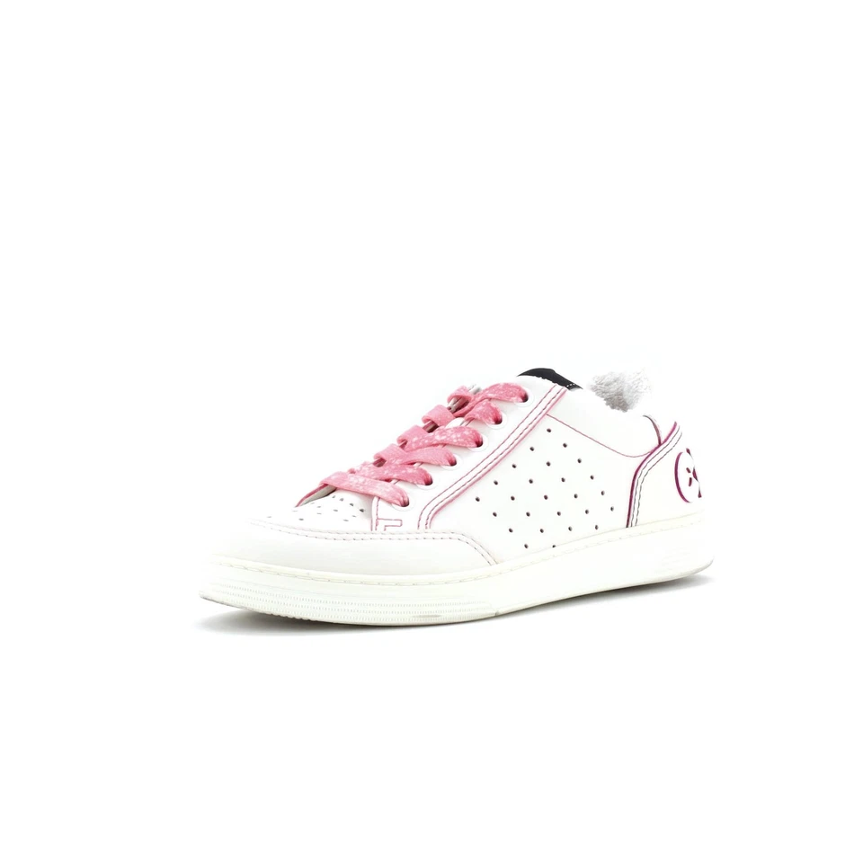 Chanel Women's Logo Low-Top Sneakers Leather