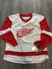 New Adidas Authentic NHL Detroit Red Wings Blank Away Jersey CA7085 Mens SZ 54