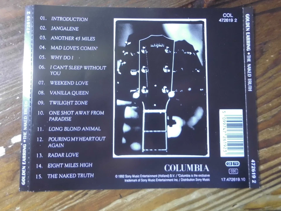 GOLDEN EARRING CD: THE NAKED TRUTH (EUROPE; Columbia – 472619 2) - Bild 3 von 3