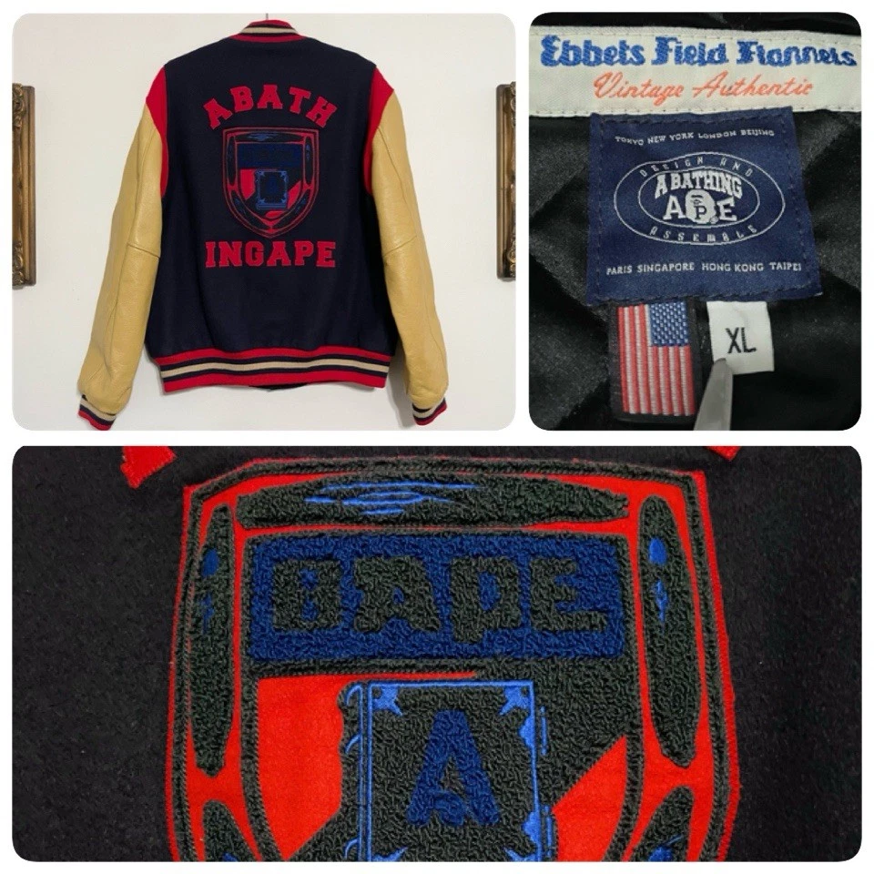 A Bathing Ape 红色标准码外套、夹克、背心男士| eBay