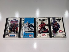 4 Sega Saturn Hockey Games (NHL 97/98,NHL All-Star Hockey 98,Powerplay 96)Lot 19