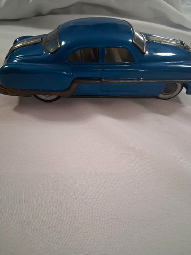 Blue & Silver Metal Toy Car Vehicle Diecast-Style Metal Construction