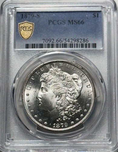 1879-S Morgan Silver Dollar PCGS MS66 Lustrous Beauty!
