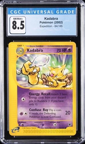 2002 POKEMON EXPEDITION #84/165 KADABRA CGC 8.5