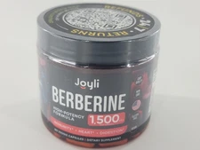 Joyli Berberine Capsules 1500mg 180-Pack Veggie Capsukes New Unopened