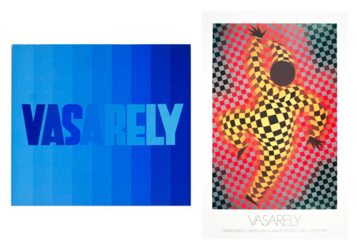 VICTOR VASARELY - RARE ORIGINAL - EXHIBITION POSTER - CENTRE