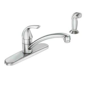 Moen Adler One-Handle Kitchen Faucet with Side Spray - Chrome
