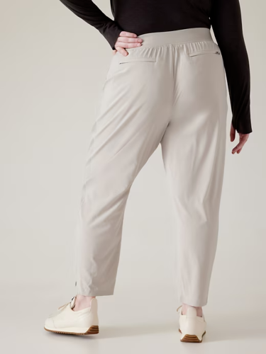 ATHLETA Brooklyn Ankle Pant SIZE 24, Abalone Grey, Travel #198671 NEW - Picture 4 of 4