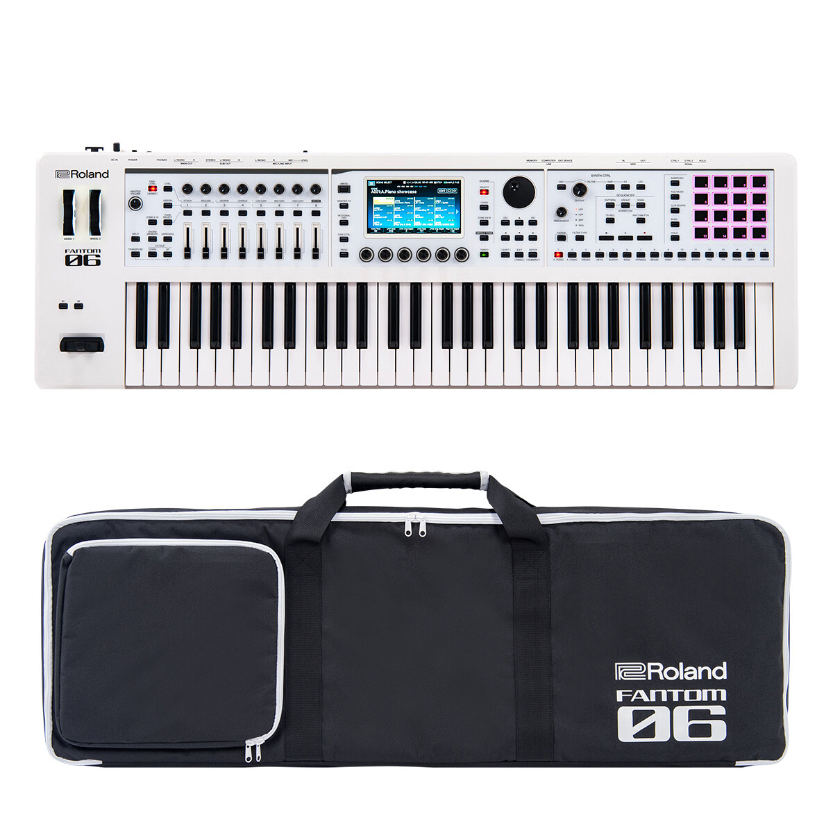Roland FANTOM 06 SC Shimamura Gakki Original White 61 key Roland FANTOM 06 SC Shimamura Gakki Original White 61 key
