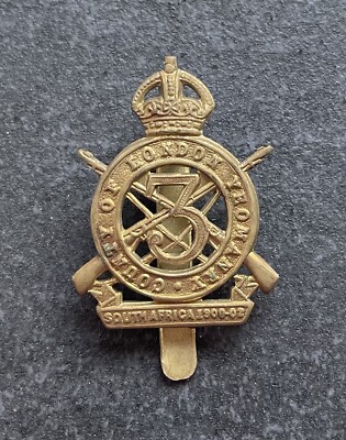 Bruce Bright Collection - 3rd County Of London Yeomanry Original Mützenabzeichen
