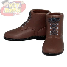 Infirmary Exclusives WWII US Dark Brown Short Boots Female 1:6 (TBD1g40)