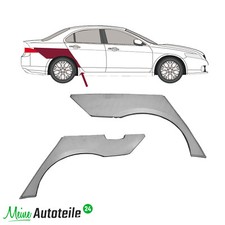 Reparaturblech Kotflügel Radlauf Hinten für Honda Accord 2002-2008 Paar 