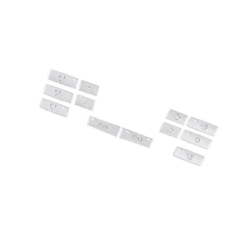 Silver Aluminum For BMW X3 E83 2006-2010 Central Console AC Switch Button Cover - Image 2 of 4