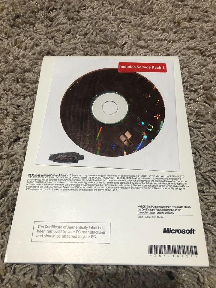 MICROSOFT WINDOWS XP PROFESSIONAL 2002 w/SP1 Included Product Key - Image 2 of 3