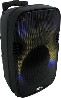 Technical Pro PLIT12 Portable 12'' Bluetooth Party Speaker with LED+Wireless Link