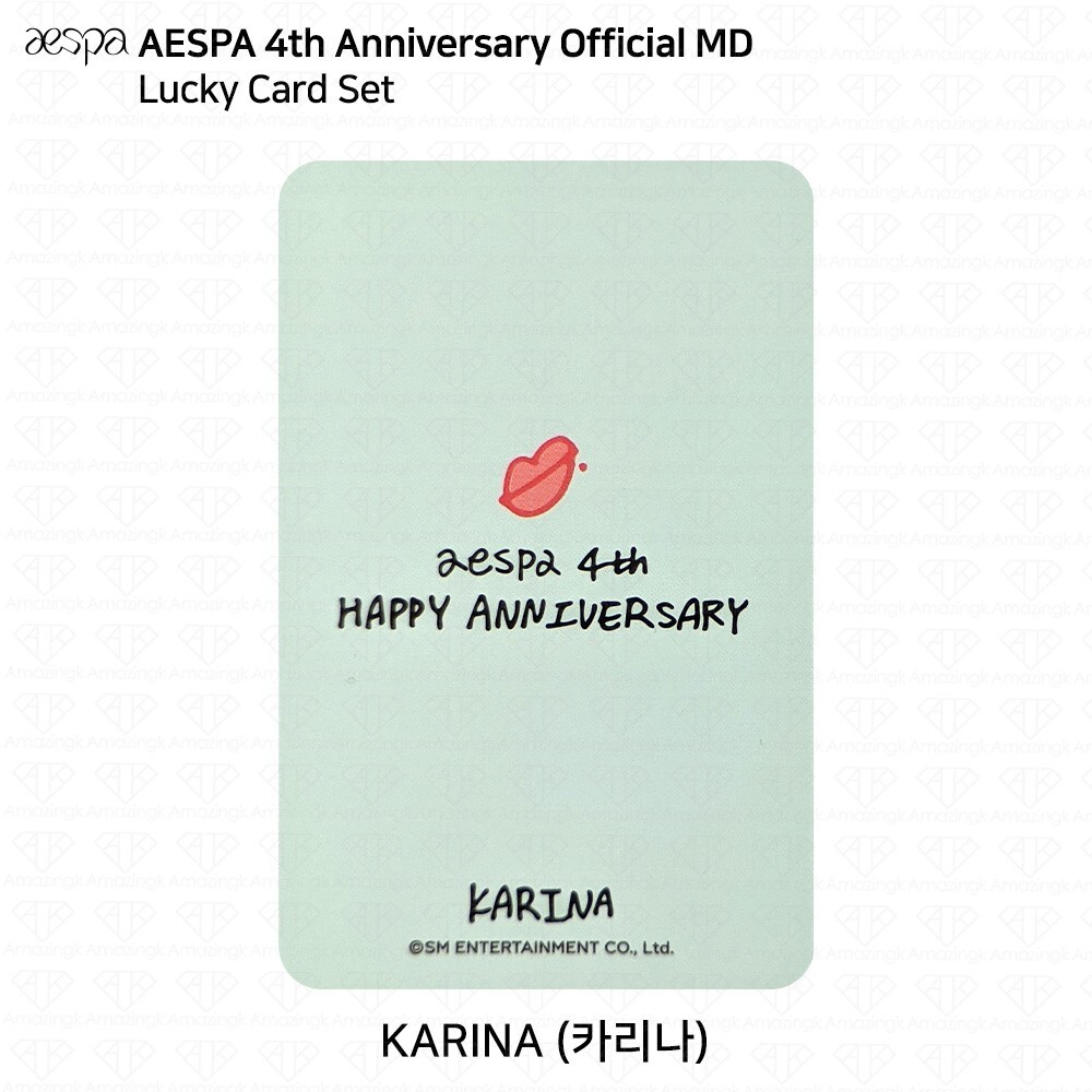 『25』aespa 2nd anniversary md トレカ aespa 2nd Anniversary OFFICIAL MD Regular 🚚 FREE WORLDWIDE