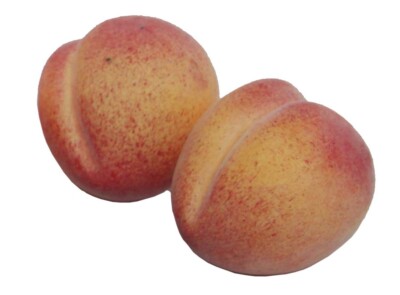 10x Deko Pfirsiche künstliche Frucht Früchte Obst Kunst Prunus persica Persik