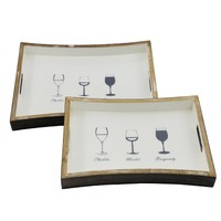 Fleur De Lis Living Fine Wine 2 Piece Rectangle Serving Tray Set on sale Fleur De Lis Living Fine Wine 2 Piece Rectangle Serving Tray Set on sale