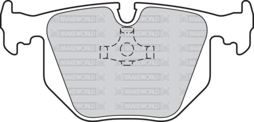 OEM SPEC REAR DISCS PADS 324mm FOR BMW 840 4.4 (E31) 1996-00 - Picture 2 of 7