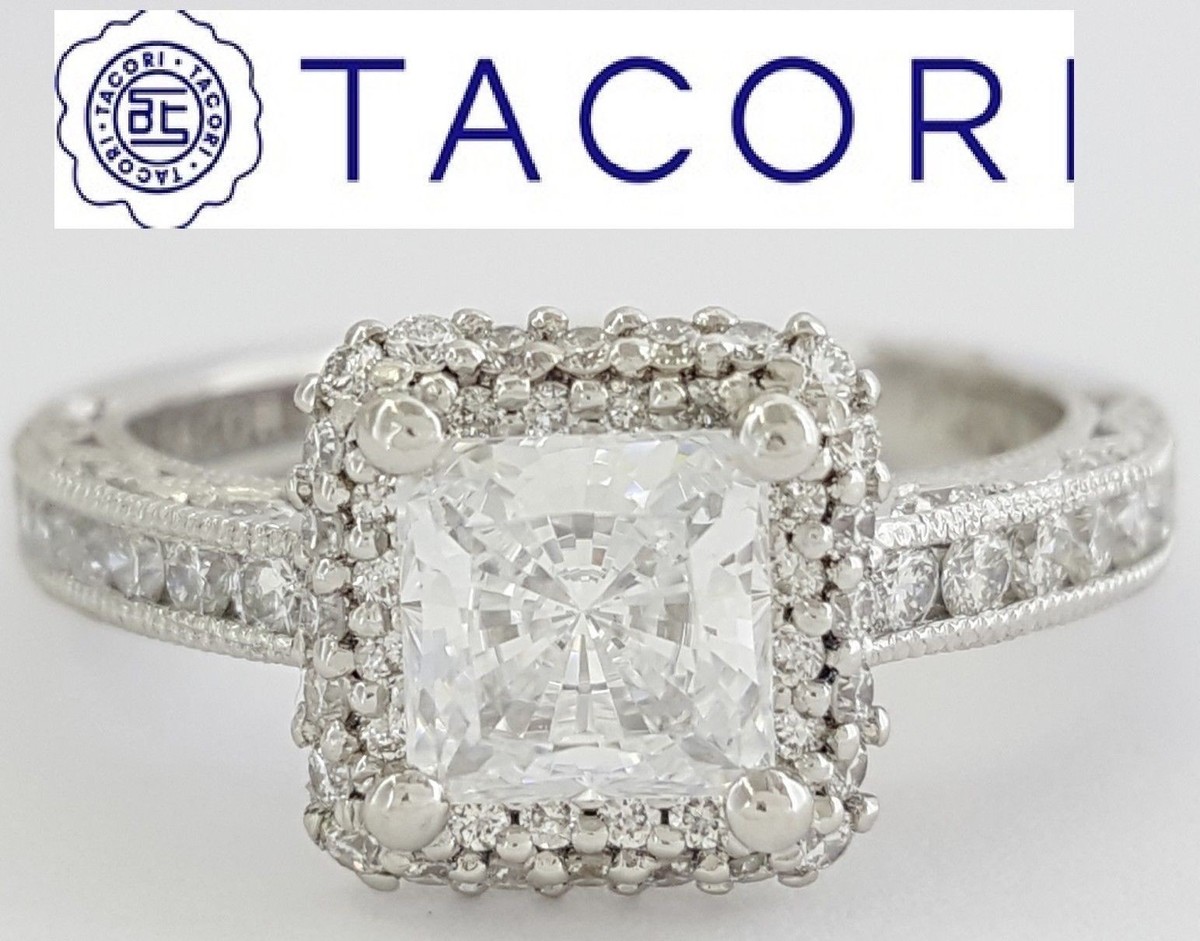 TACORI Blooming Beauties HT2520PR55 Platinum Semi-Mount Engagement