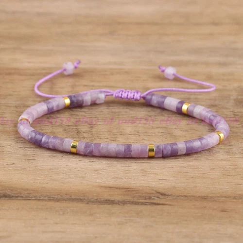 Minimalist Dainty Crystal Assorted Natural Gemstone Beads Healing Reiki Bracelet - Picture 23 of 60