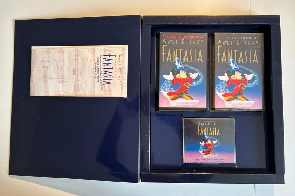 WALT DISNEY FANTASIA VHS + CD - Ed. limitata e numerata - COFANETTO DELUXE - Immagine 4 di 4