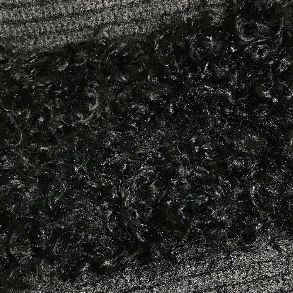 LOUIS VUITTON（LV） Poncho con cappuccio Louis Vuitton lavorato a maglia grigio cashmere